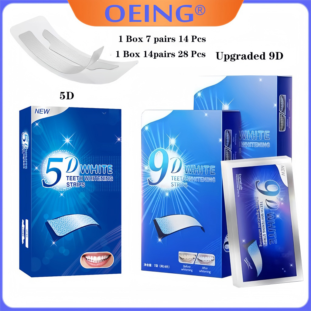 Teeth Whitening Home Kit - Paski do wybielania zębów 9D 5D,