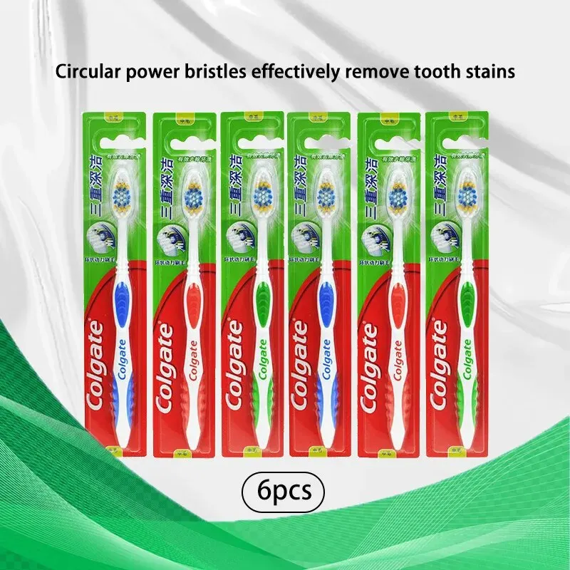 Teeth Whitening Home Kit - Colgate 6 szt. Szczoteczki do zębów