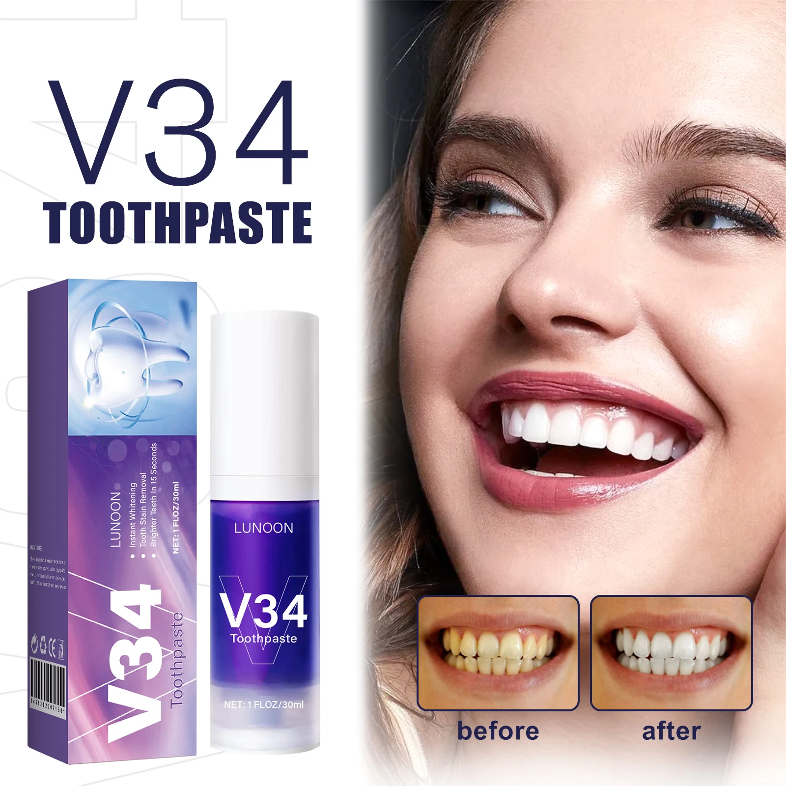 Teeth Whitening Mousse - 50ml Pianka do zębów Pasta do