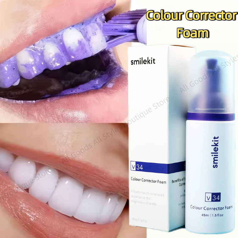 Teeth Whitening Mousse - 45ml Smilekit Purple Tooth Mousse Usuwa