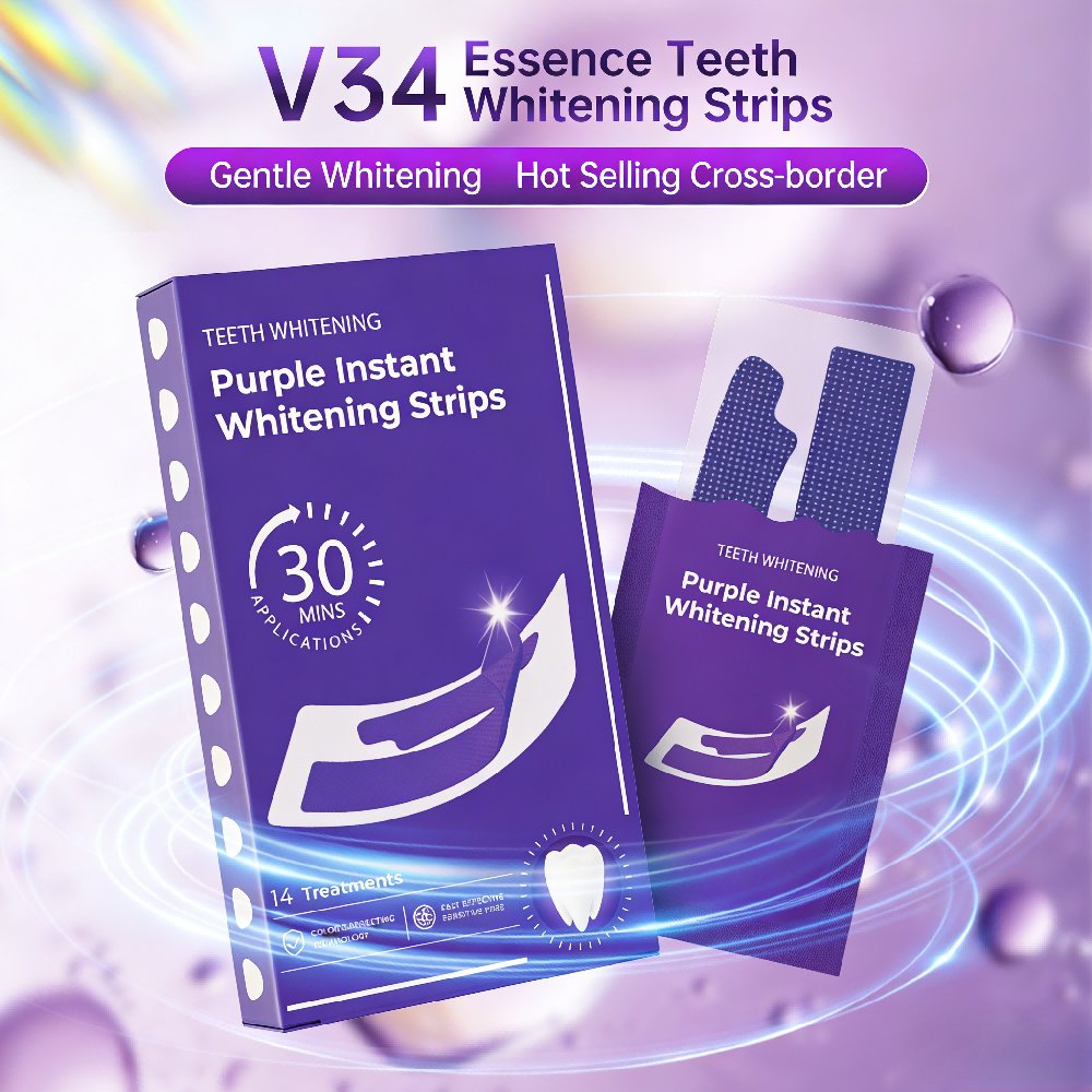 Fioletowe paski do wybielania  – Teeth Whitening Home Kit recenzja i cena