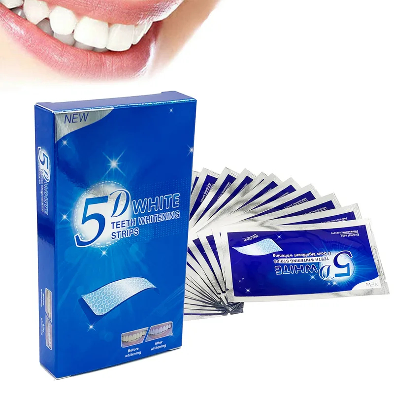 1-12 szt. 5D Naklejki wybielaj – Teeth Whitening From Home recenzja i cena