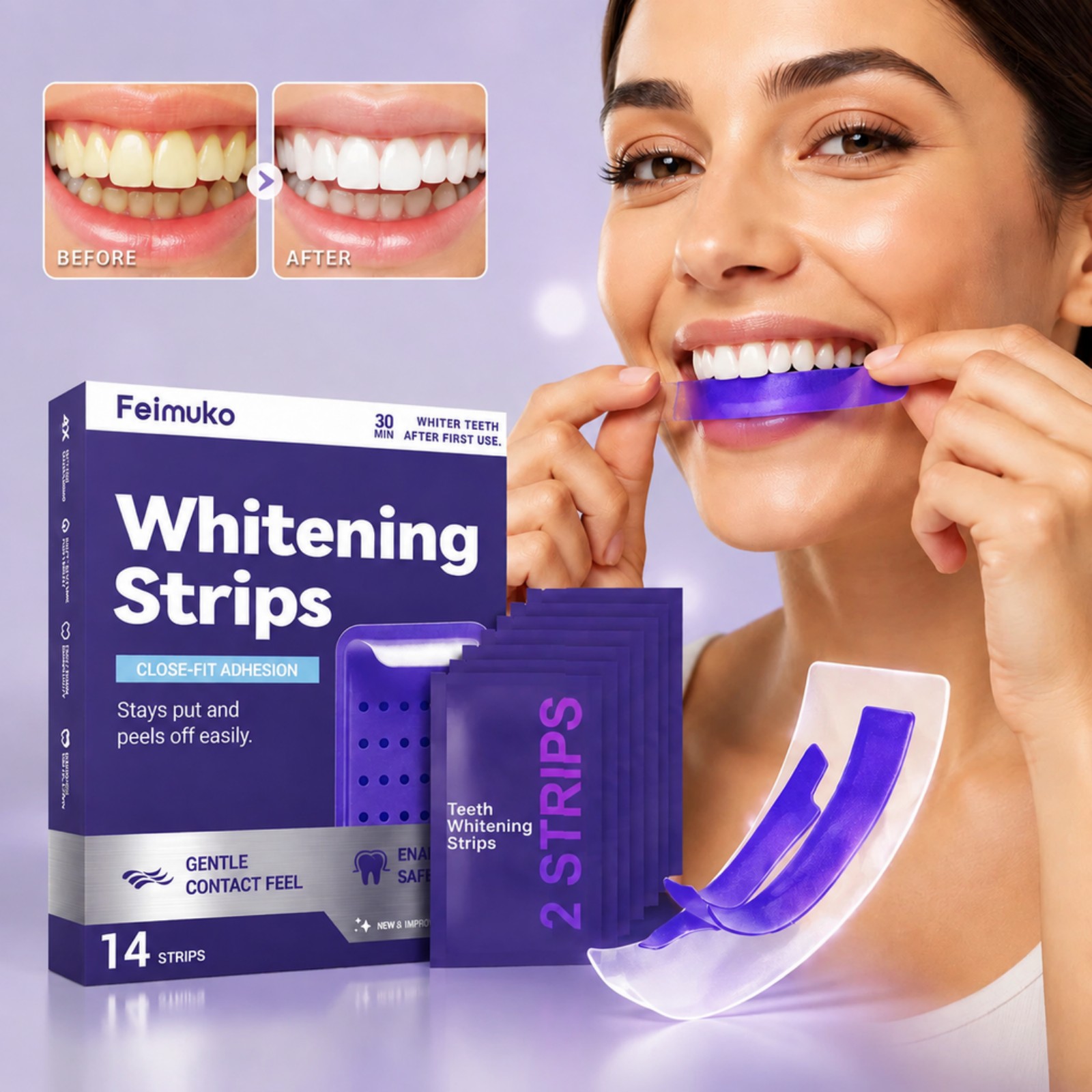 7 szt. wysokiej jakości fiolet – Teeth Whitening Kit At Home recenzja i cena