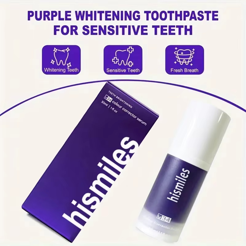 Fioletowa pasta do zębów wybie – Teeth Whitening Mousse recenzja i cena