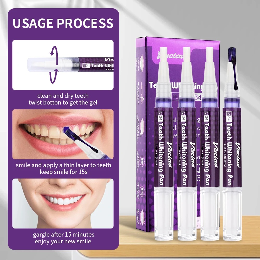 Vaclav V34 – fioletowy żel w p – Teeth Whitening From Home recenzja i cena